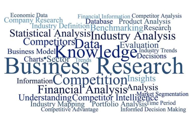 I will offer professional online business research, market analysis and marketing