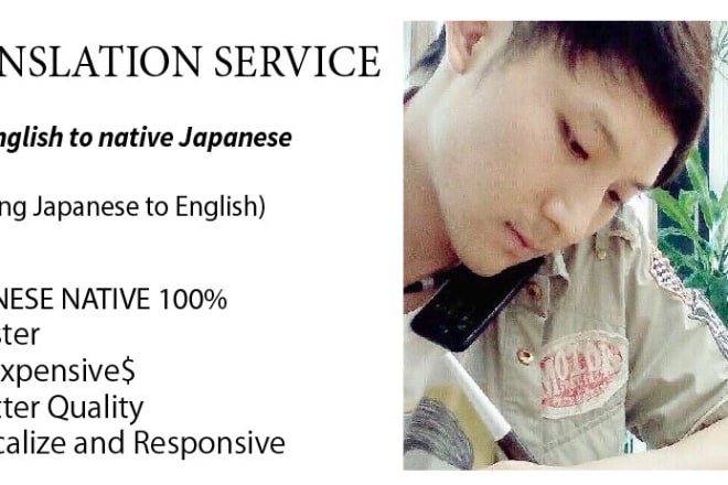I will offer specialized english to japanese translation services