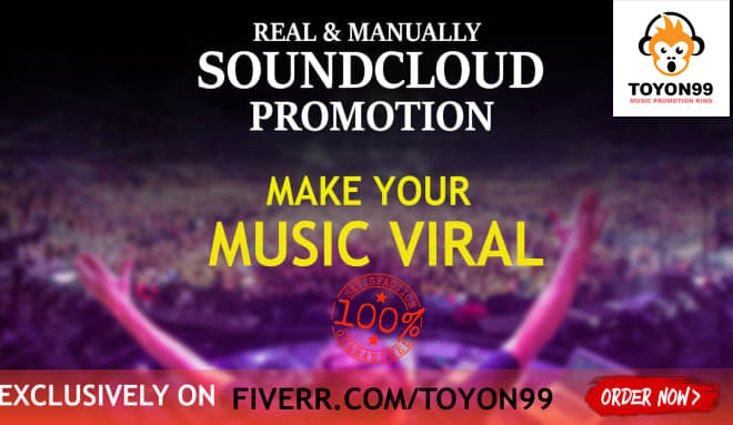 I will organic soundcloud promotion for music