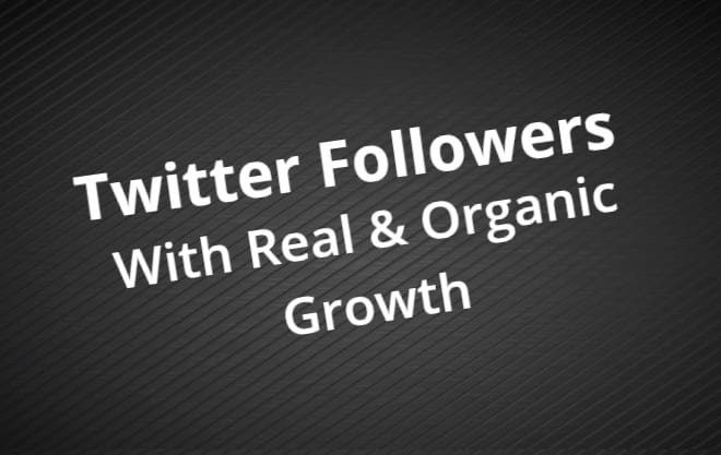 I will organically grow your twitter account with real followers