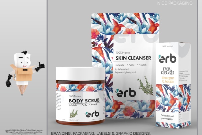 I will packaging, boxes dieline and label design