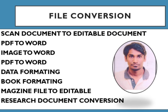 I will pdf conversion to ms office vice versa