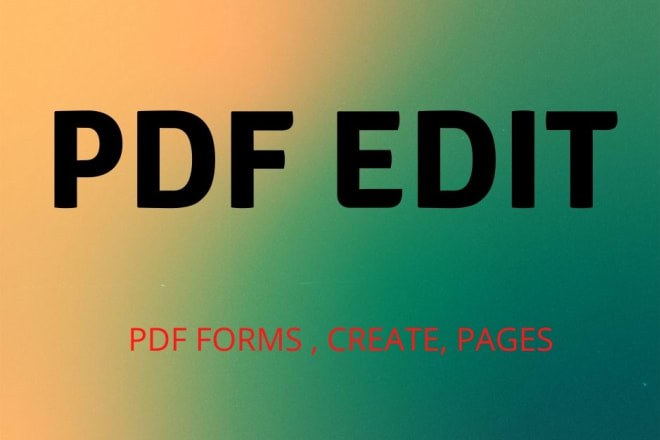 I will pdf to word pdf editing convert print submit button email