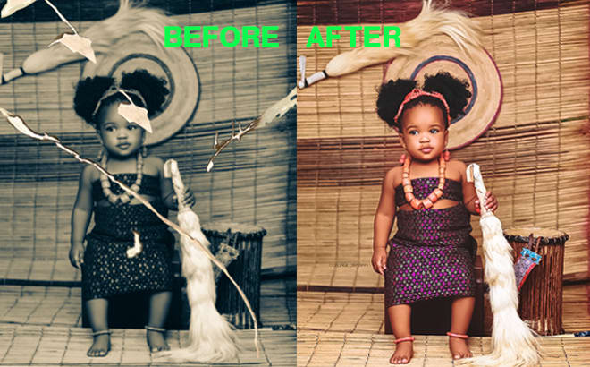 I will photoshop edit, retouch, restore, colorize, repair old photo
