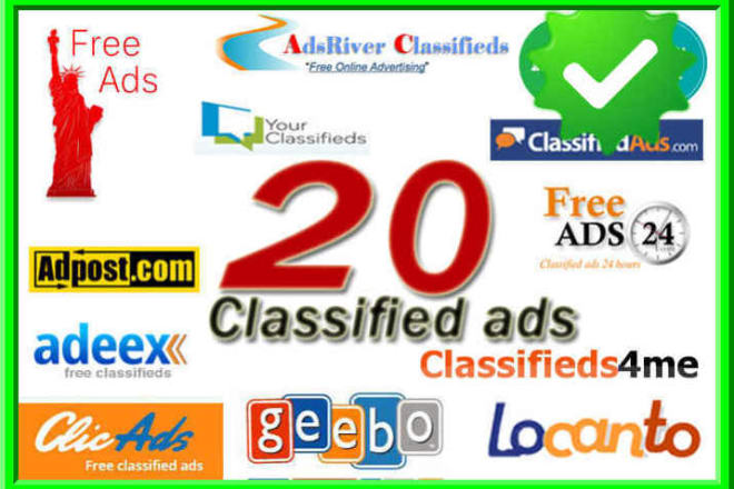 I will post your ads on ca, usa, UK 50 classified sites