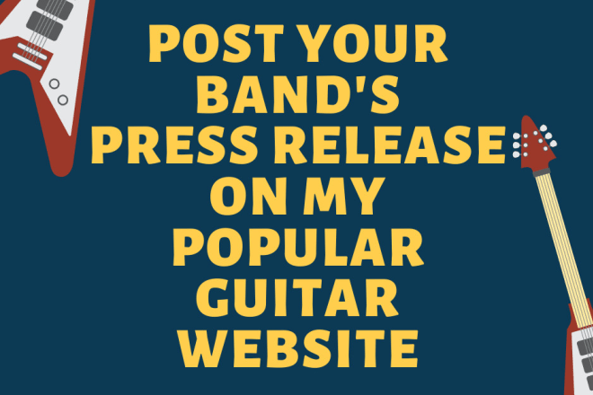 I will post your music press release on my guitar website and social media