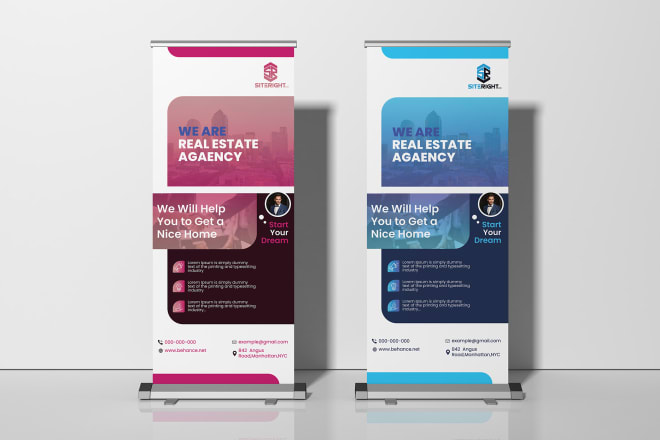 I will premium roll up banner design