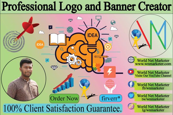 I will professional logo and banner creator