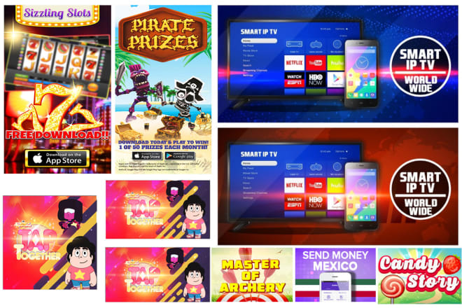 I will professional mobile game app banner ads design for app store