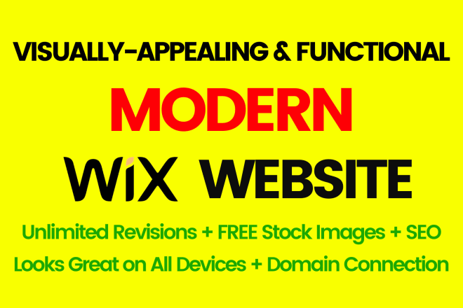 I will professionally design or redesign a wix website for you
