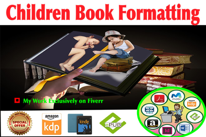 I will professionally format children book for paperback and kindle