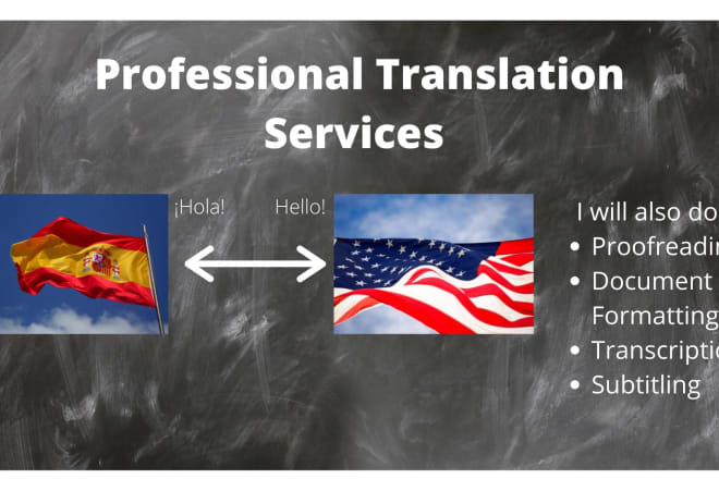 I will professionally translate english and spanish