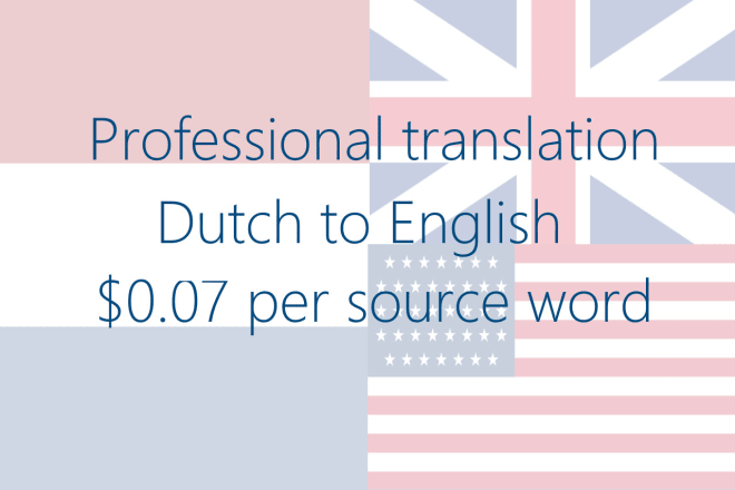 I will professionally translate your text from dutch to english