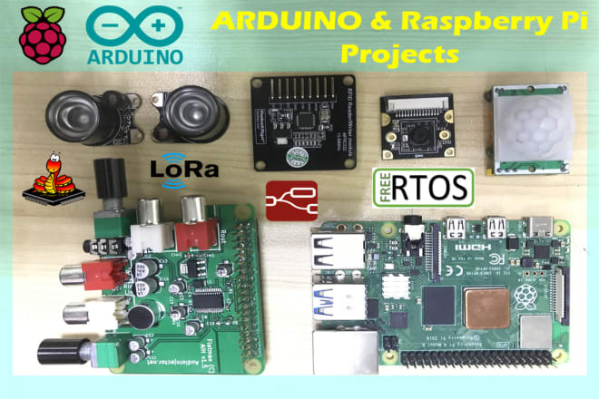 I will program arduino, esp32 and raspberry pi projects