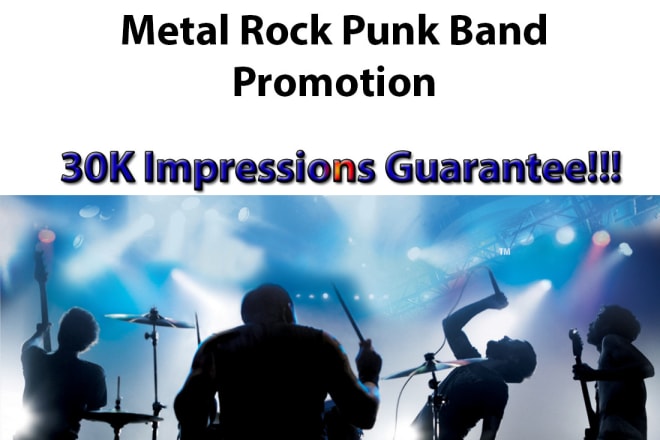 I will promote your metal rock punk band