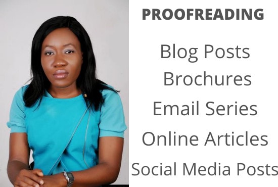 I will proofread your blog post, online article, and email series