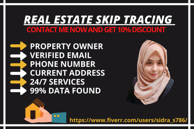 I will provide accurate skip tracing service for real estate business