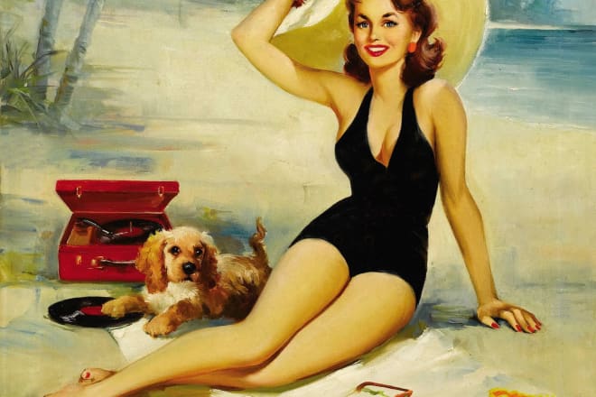 I will provide any adult illustration like pin up girl style