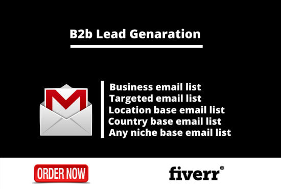 I will provide b2b lead generation database for email marketing
