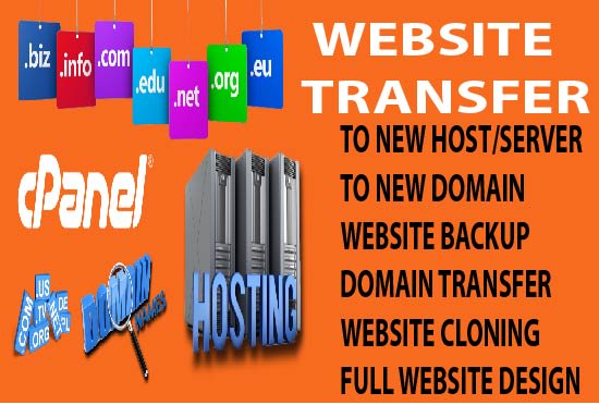 I will provide cheap domain hosting and transfer your website to new host or domain