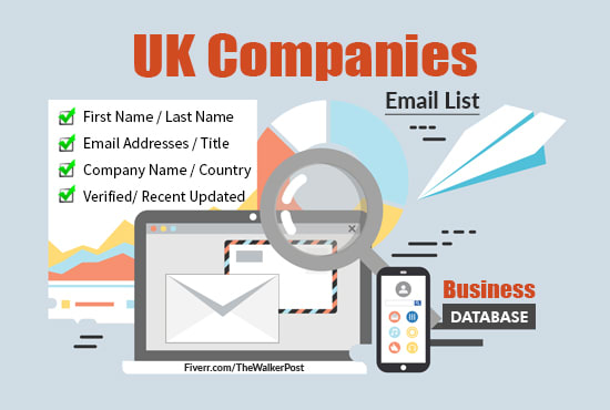 I will provide email list of UK companies