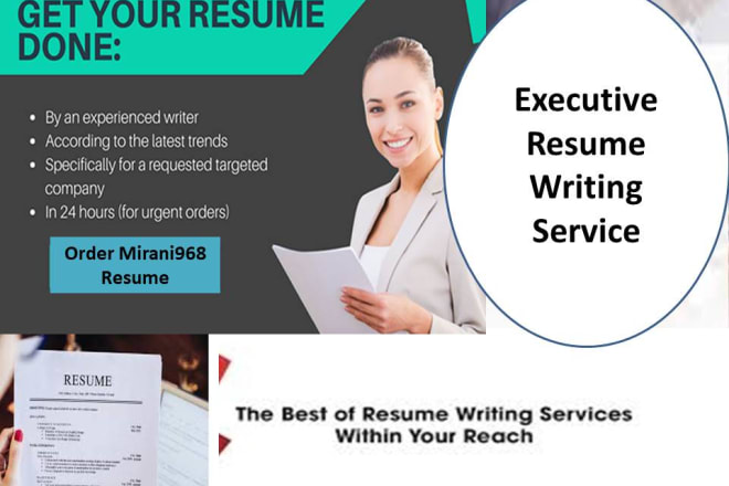 I will provide executive resume writing service, resumes