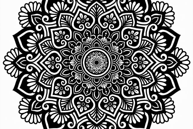 I will provide high quality digital mandala pattern designs