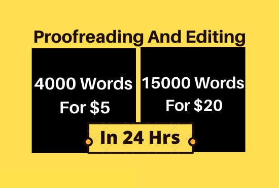 I will provide professional proofreading and editing service