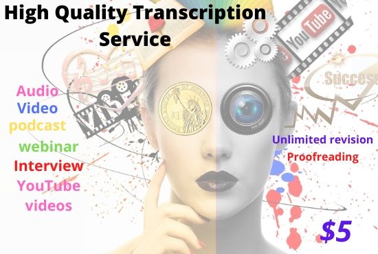 I will provide professional transcription service