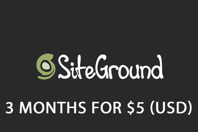 I will provide siteground web hosting for 3 months