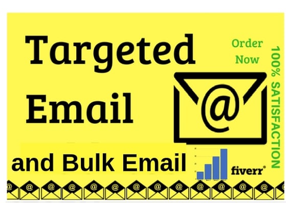 I will provide targeted email address list and bulk email