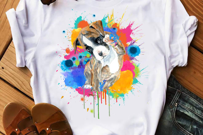 I will provide trendy dog t shirt design bundle within 24 hours