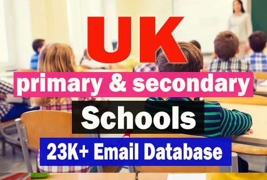I will provide UK schools email database for email marketing