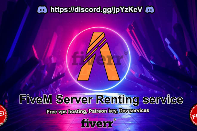 I will provide you fivem server renting service with free vps and dev support