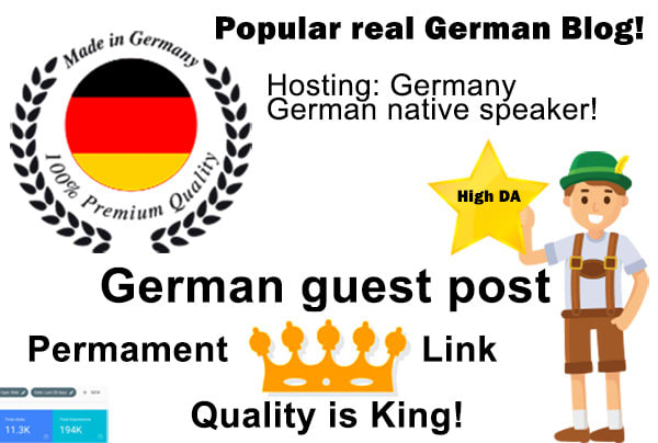 I will publish a german guest post article blog 3 years old