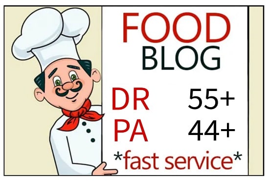 I will publish guest post on my food blog