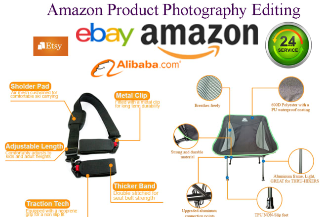 I will quickly amazon product photography editing, listing images