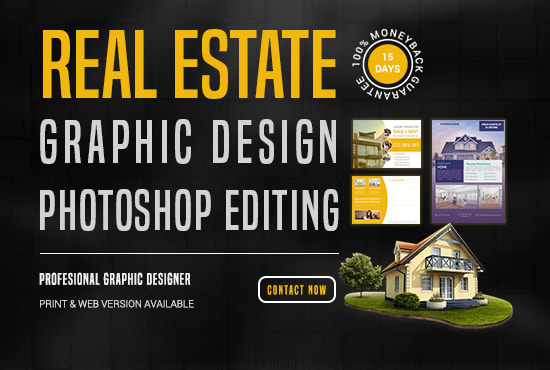 I will real estate brochure, real estate flyer design, real estate social media design