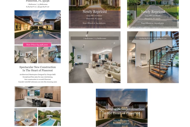 I will real estate marketing collateral designs