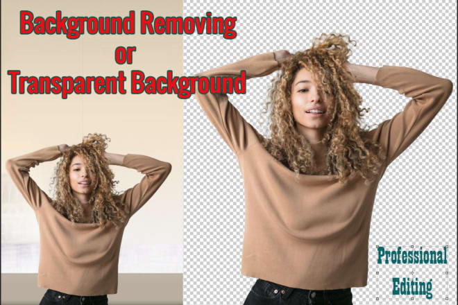 I will remove background with photoshop