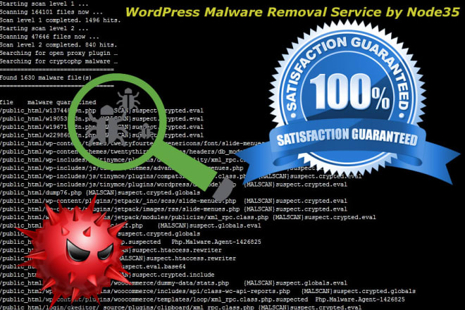 I will remove malware from wordpress site and improve security