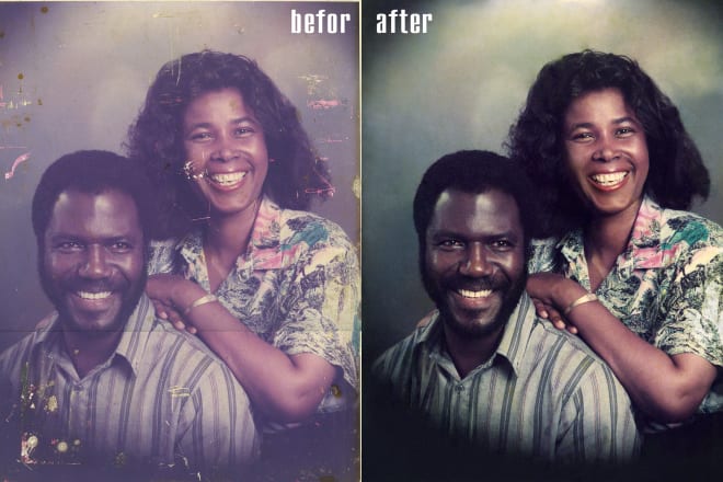 I will restore and repair your old,damaged photos professionally