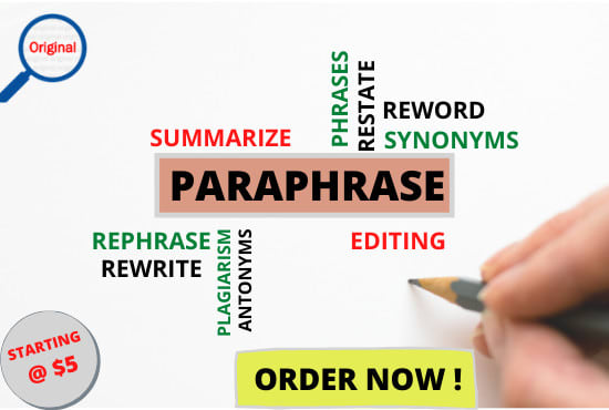 I will rewrite, paraphrase, rephrase and edit your medical article