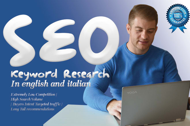 I will run SEO keyword research in english and italian