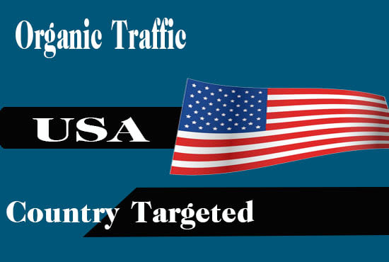 I will safe USA organic traffic, web and blogger,