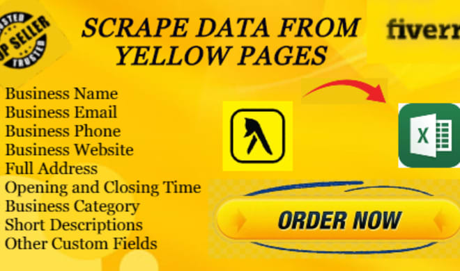 I will scrape yellow pages US canada europe for leads details etc