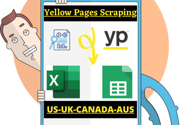 I will scrape yellow pages within 24hr