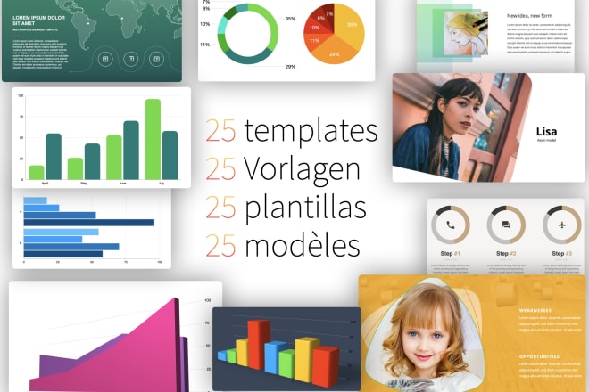 I will sell 25 sets of powerpoint or keynote templates