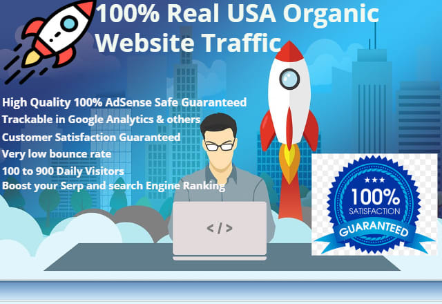 I will send guaranteed USA organic google traffic to your website