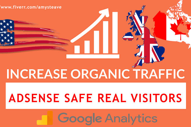 I will send keyword targeted usa and uk organic traffic with low bounce rate